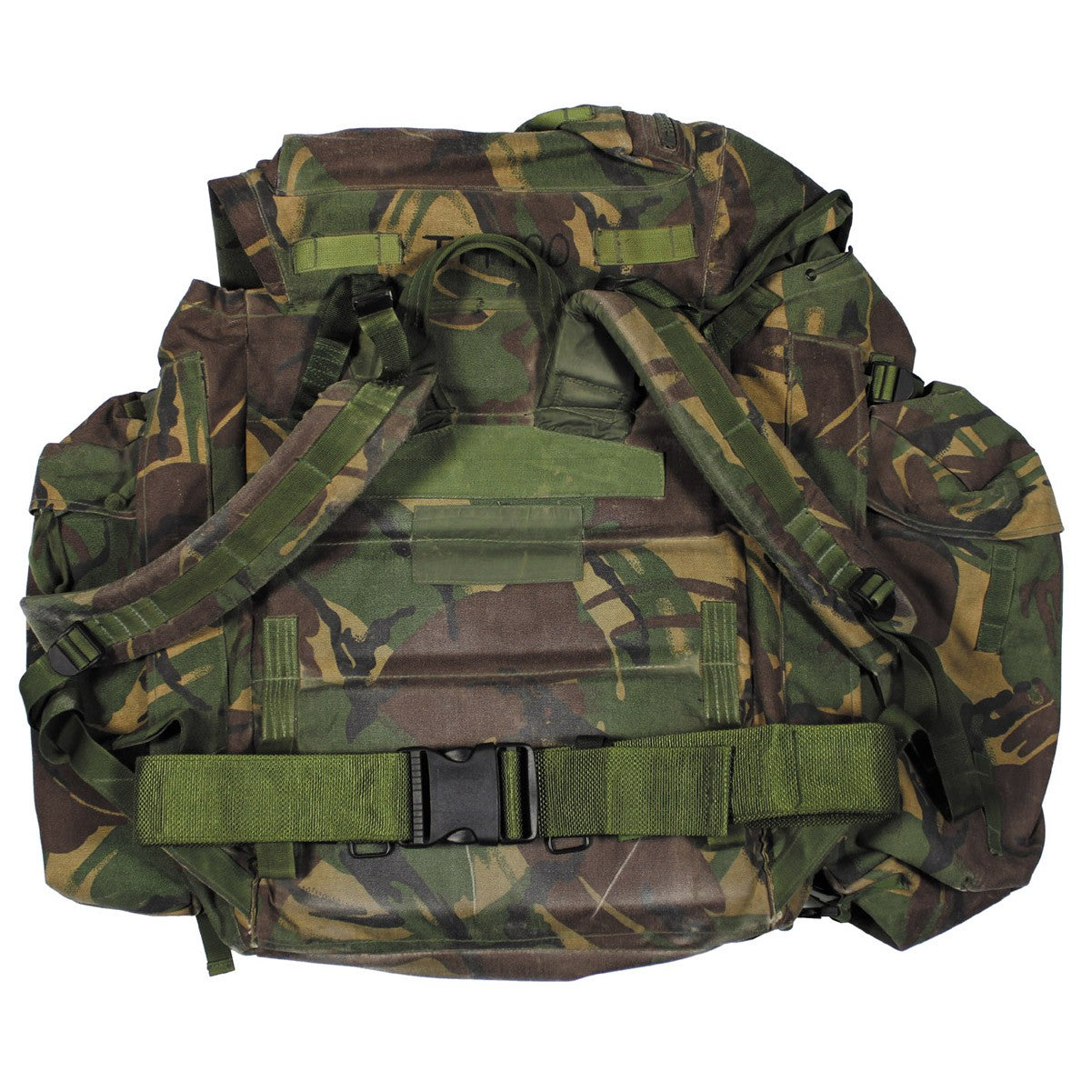 Brit. Rucksack, "PLCE SHORT",Seitentaschen, DPM tarn, gebr.