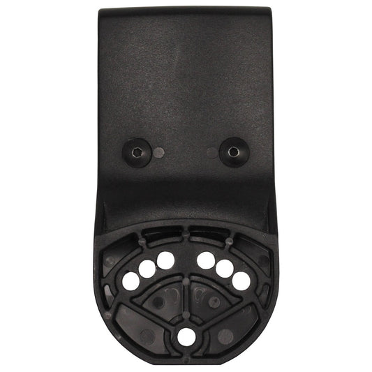 Gürtelplatte, schwarz,für Pistolenholster, gebr.