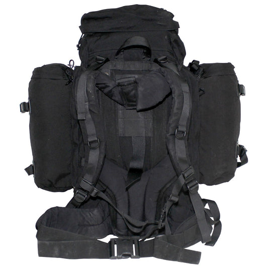 Holl. Rucksack, Medium, mitSeitentaschen, schwarz, gebr.