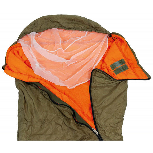 CZ Schlafsack, Sommer,oliv/orange, gebr.