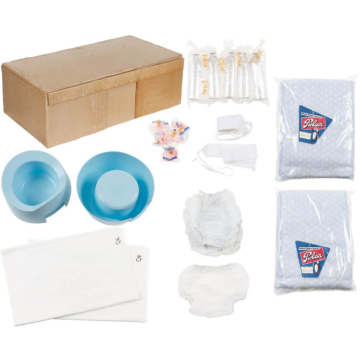 Dän. Babybett, mit Zubehör,neuw. (DEKO)