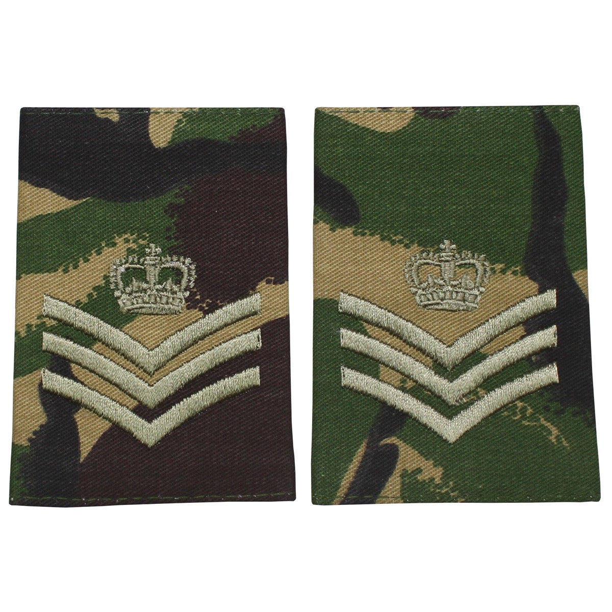 Brit. Schulterklappen, DPM,10 Paar, STAFF SERGEANT