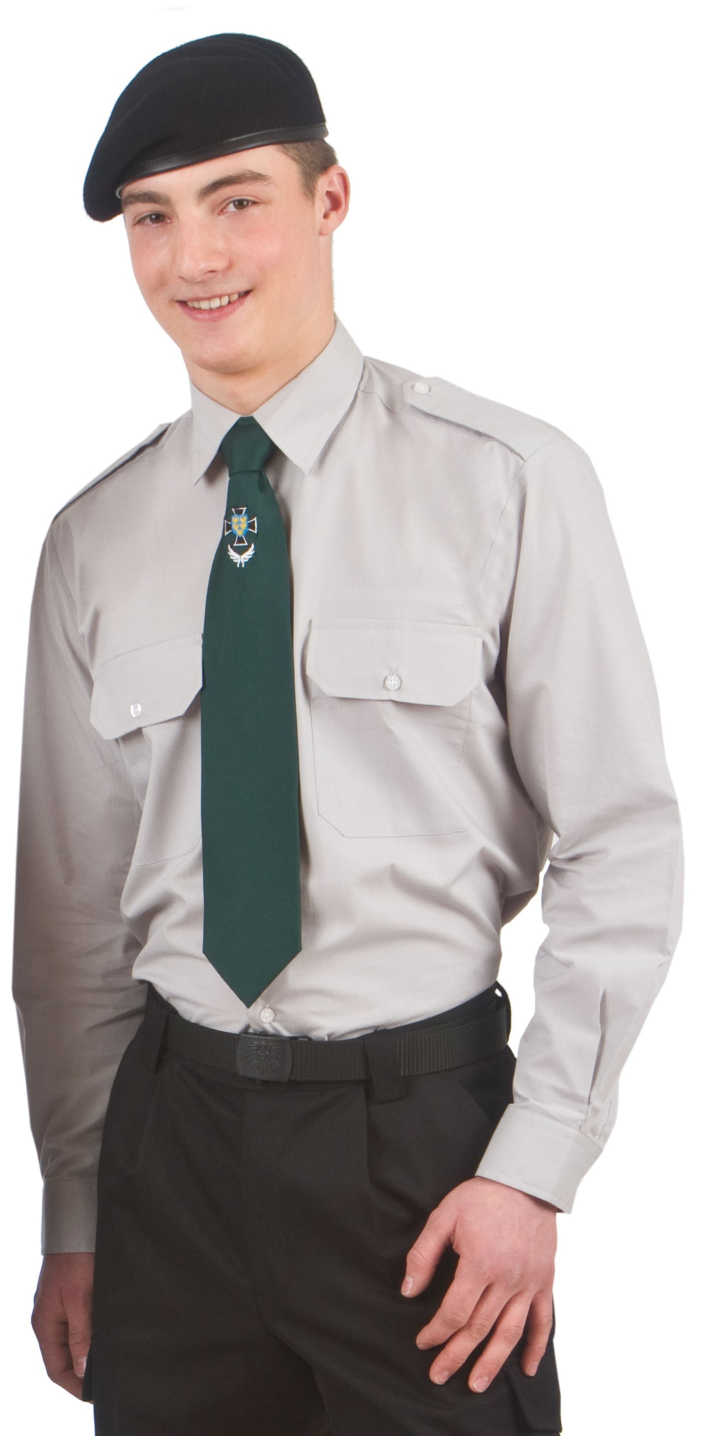 ÖKB Hemd, langarm, grau