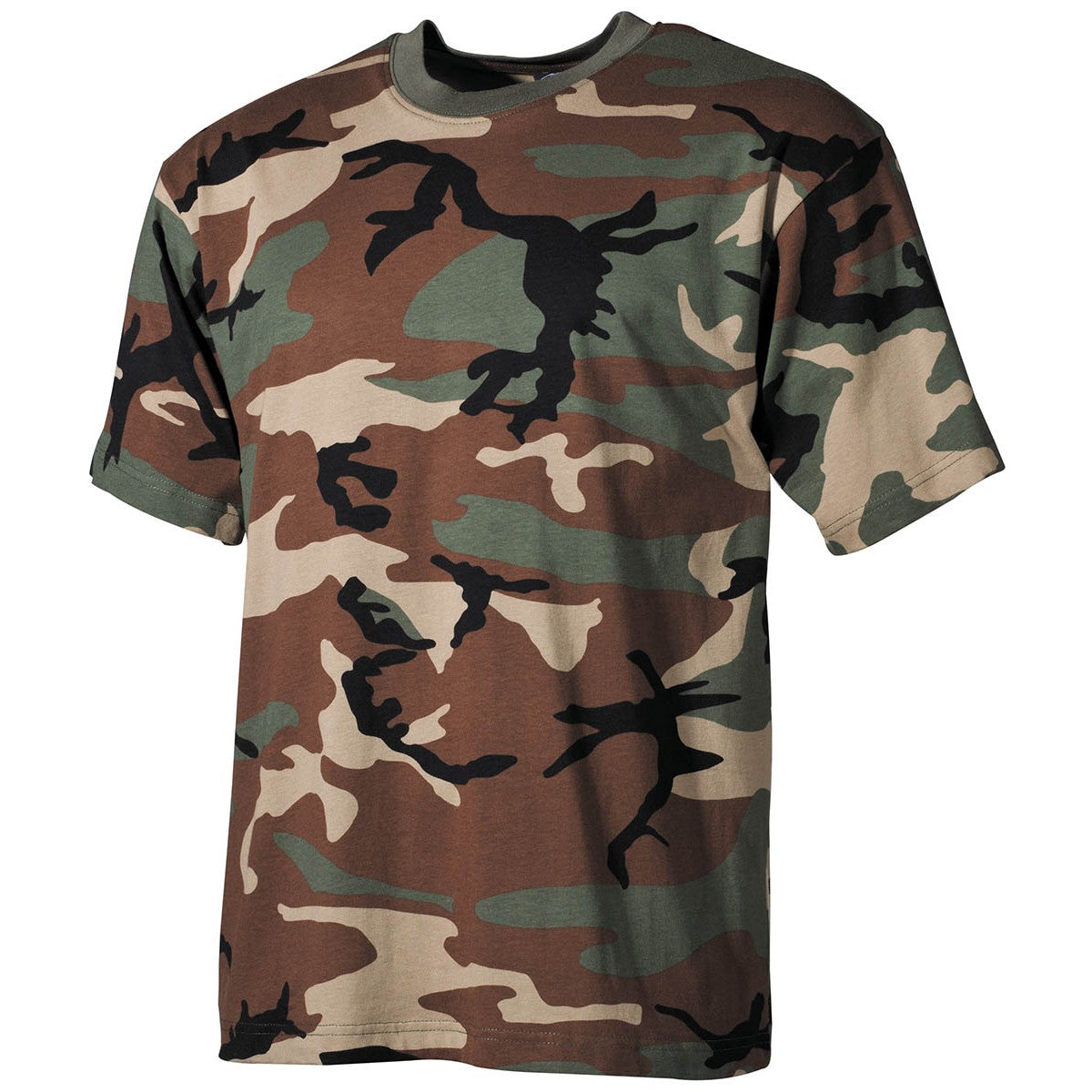 US T-Shirt, halbarm,woodland, 170 g/m²