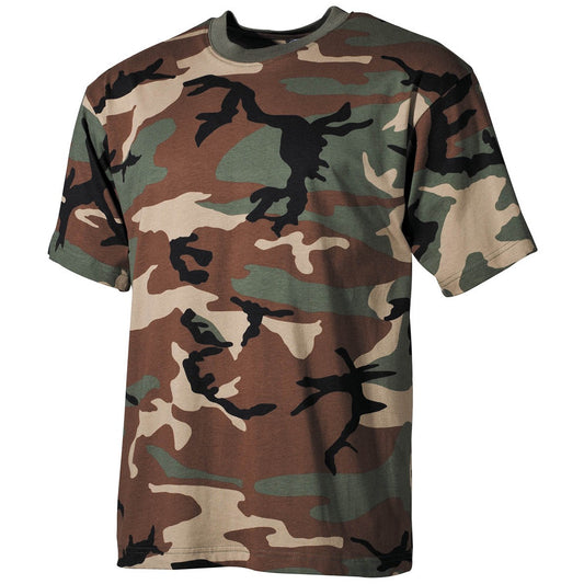 US T-Shirt, halbarm,woodland, 170 g/m²