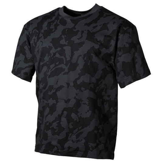 US T-Shirt, halbarm, night-camo, 170 g/m²