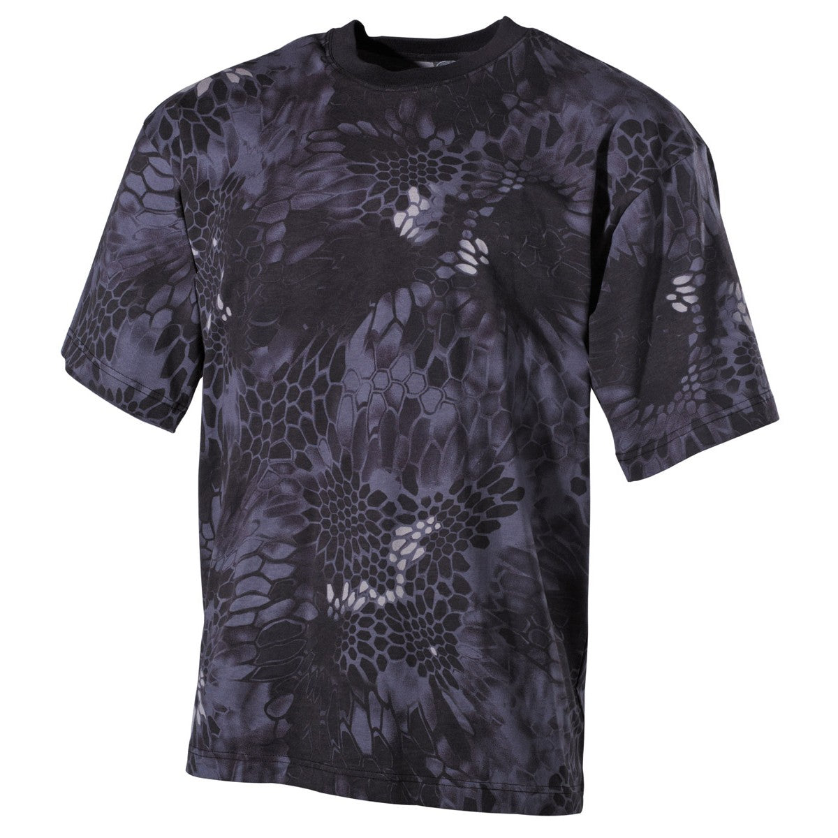 US T-Shirt, halbarm,snake black, 170 g/m²