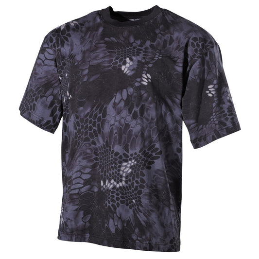 US T-Shirt, halbarm,snake black, 170 g/m²