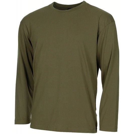 US Shirt, langarm,oliv, 170 g/m²