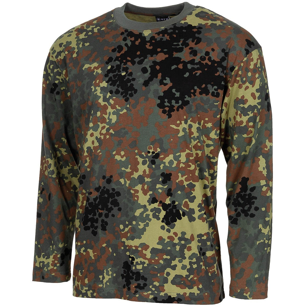 US Shirt, langarm,flecktarn, 170 g/m²