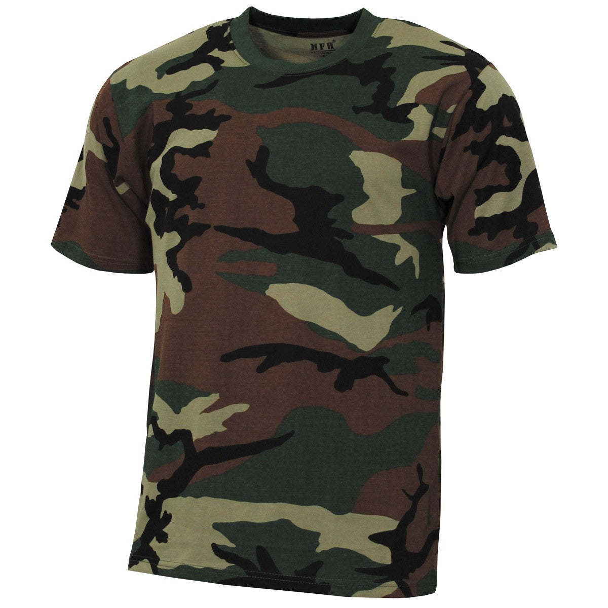 US T-Shirt, "Streetstyle",woodland, 140-145 g/m²