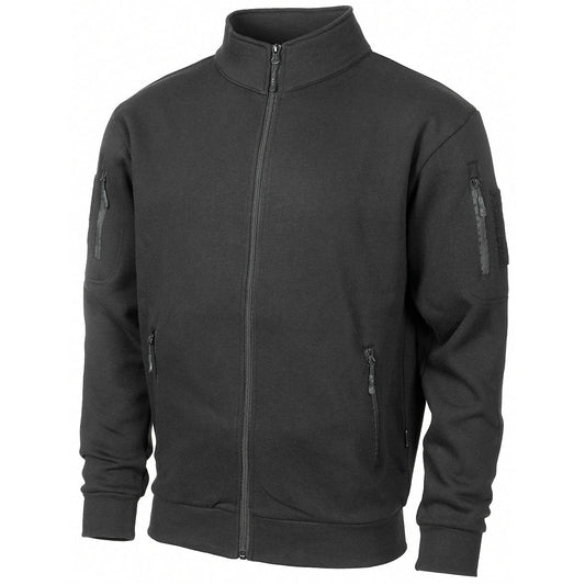 Sweatjacke, "Tactical",schwarz