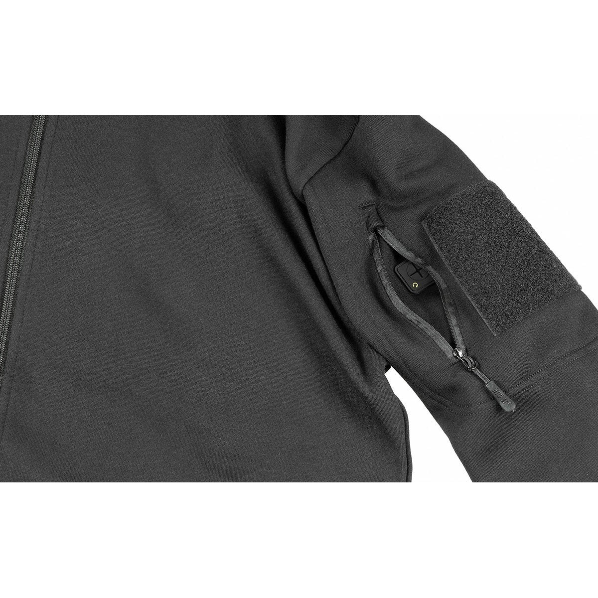 Sweatjacke, "Tactical",schwarz