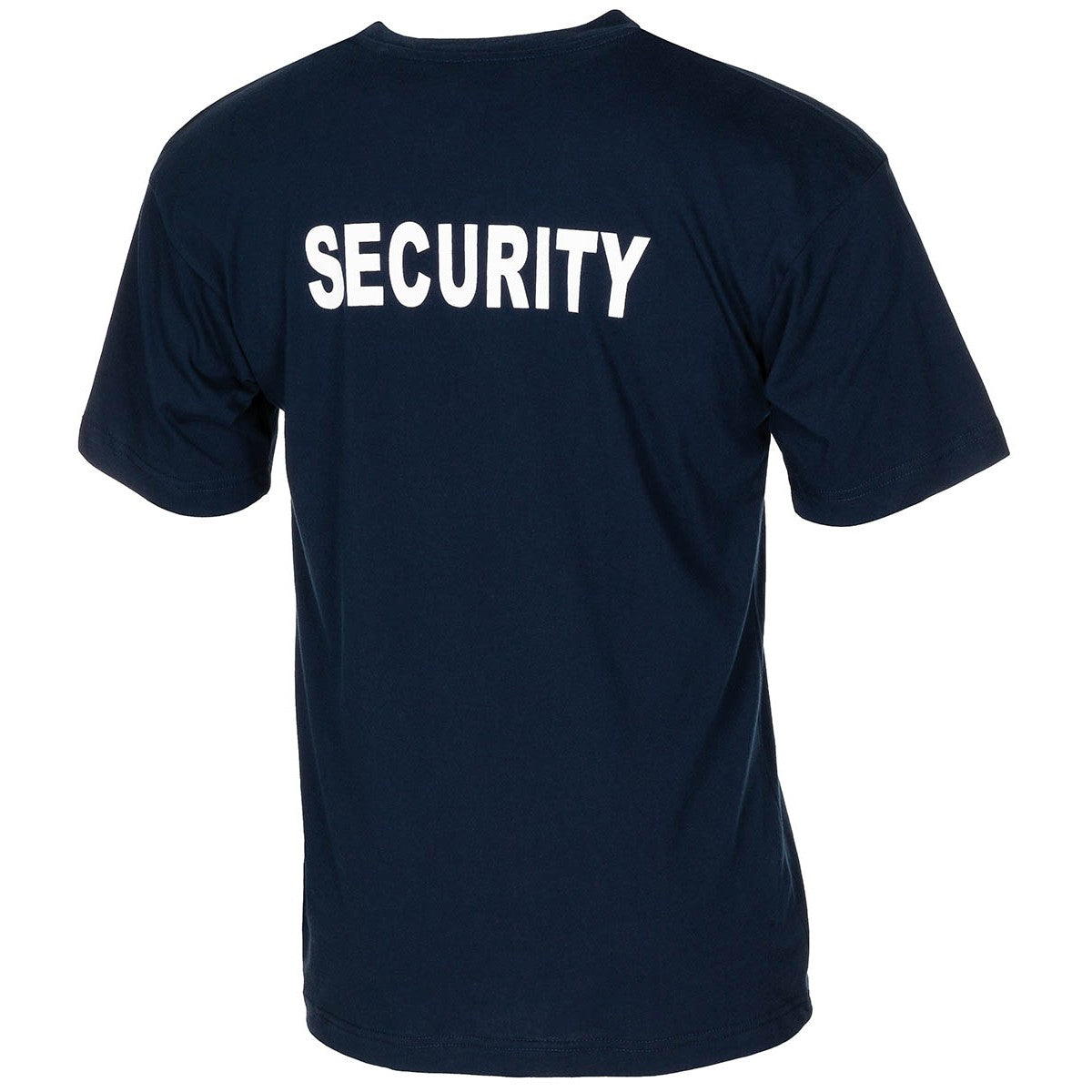 T-Shirt, blau,Security, bedruckt