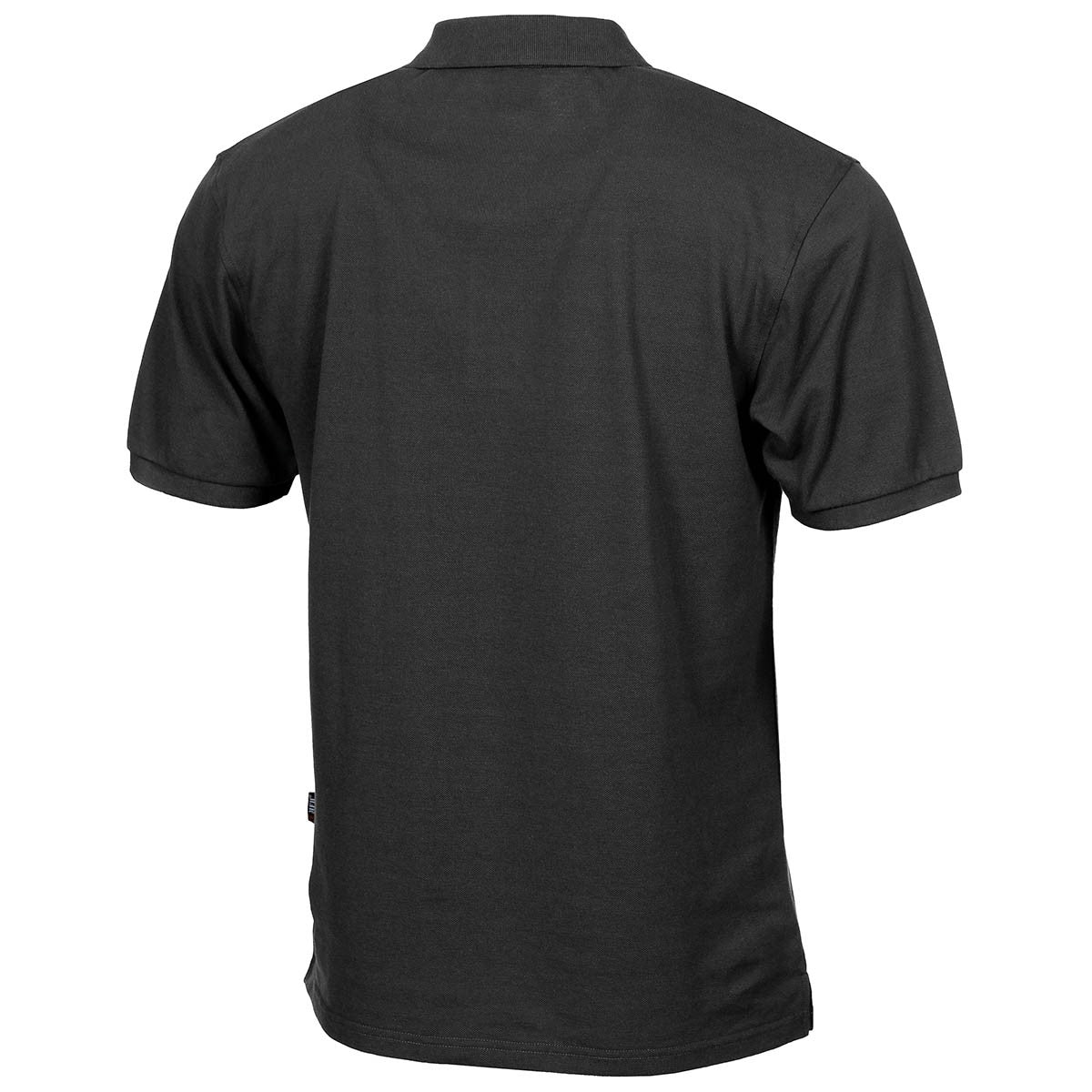 Poloshirt, schwarz,mit Knopfleiste