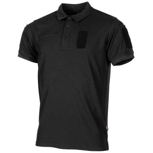 Poloshirt, "Tactical",Coolmax, schwarz