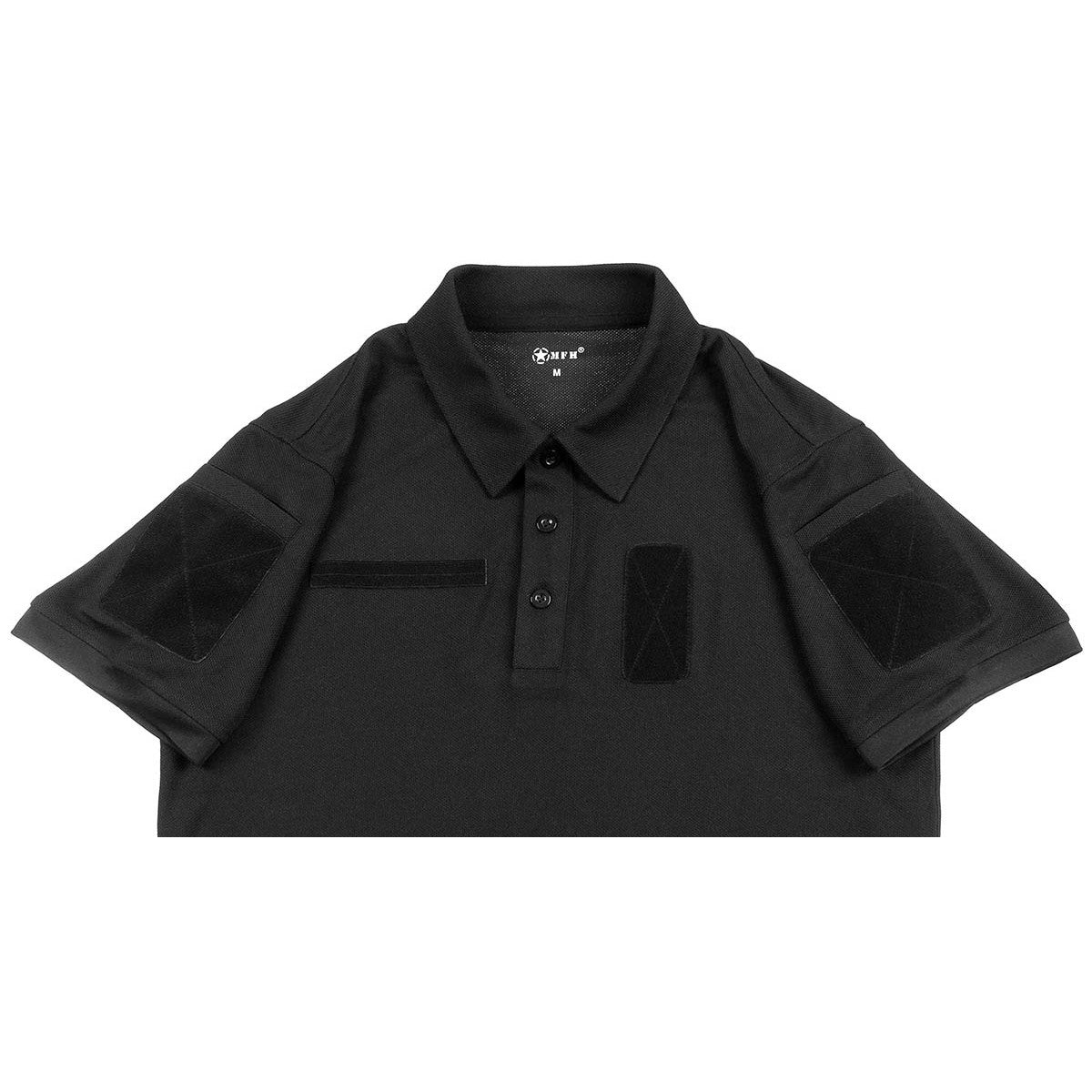 Poloshirt, "Tactical",Coolmax, schwarz
