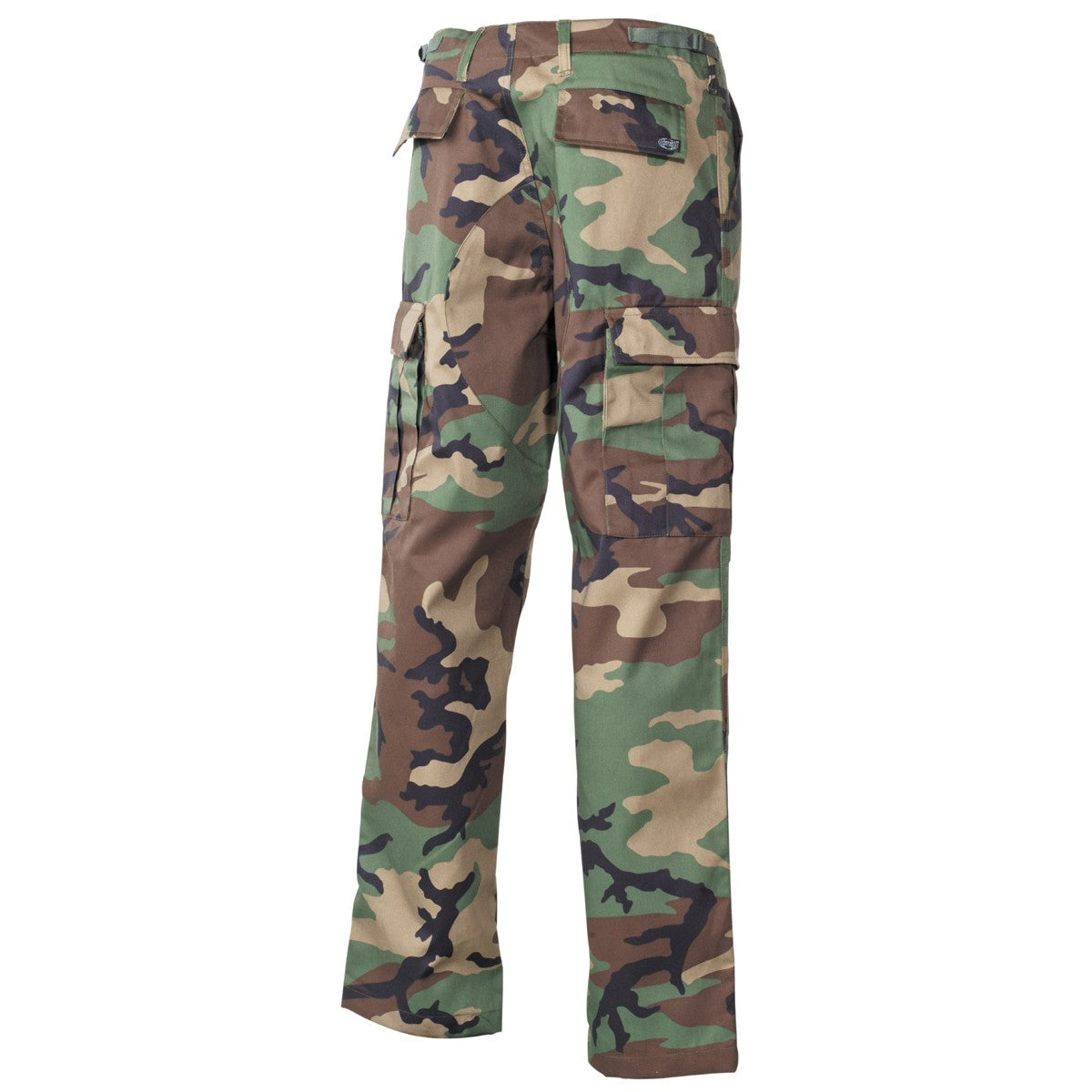 US Kampfhose, BDU, woodland,Knie- und Gesäßverstärkung