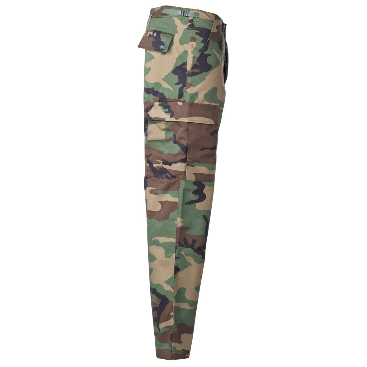 US Kampfhose, BDU, woodland,Knie- und Gesäßverstärkung