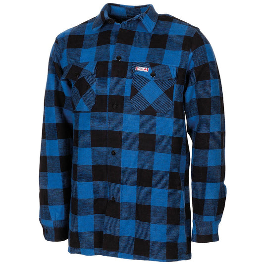Holzfällerhemd,blau-schwarz, kariert
