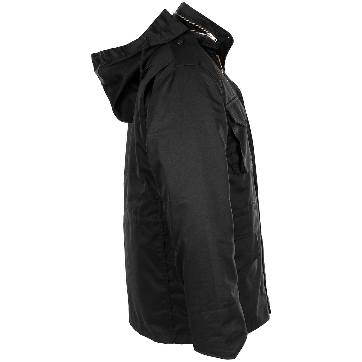 US Feldjacke M65, schwarz,m. auskn. Steppfutter