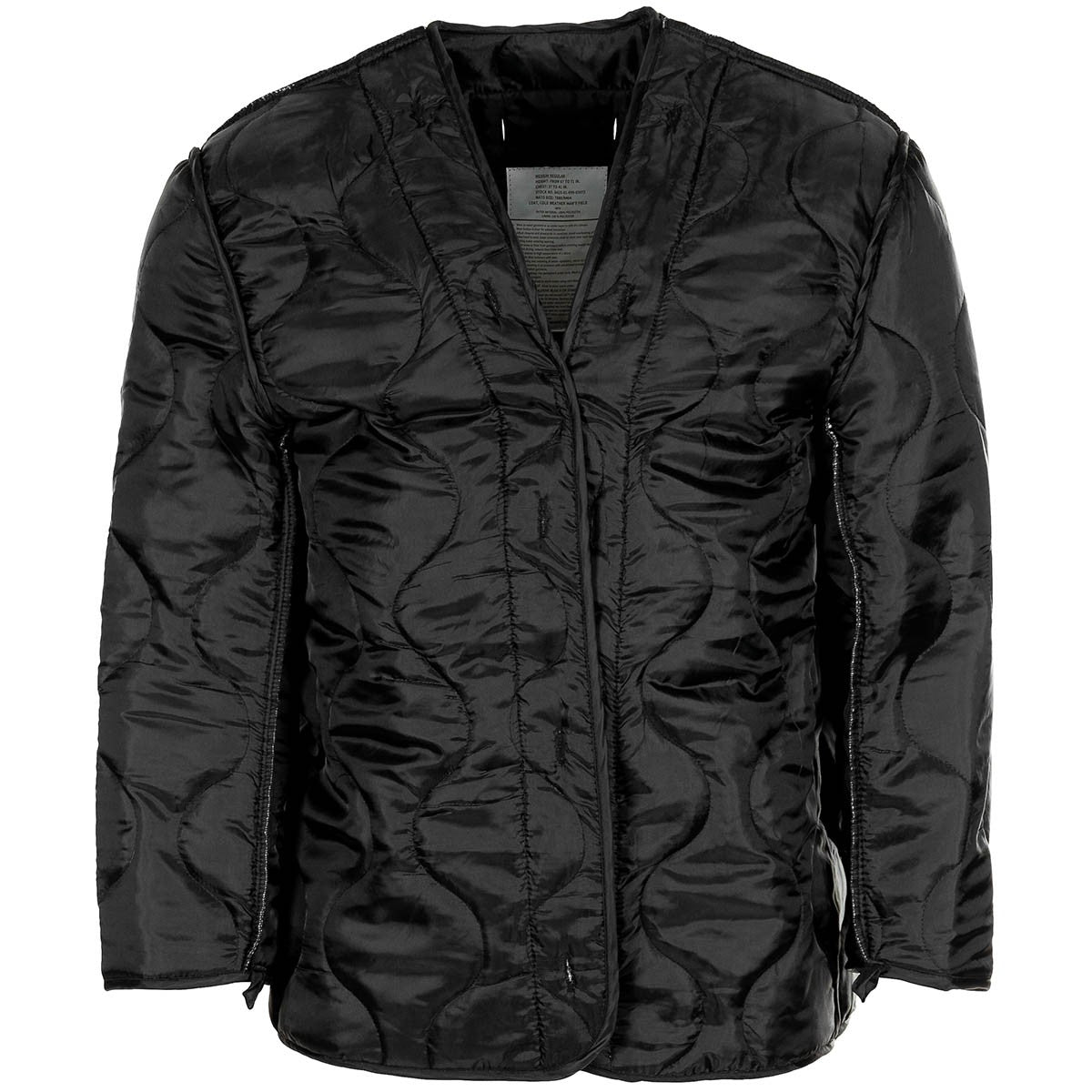 US Feldjacke M65, schwarz,m. auskn. Steppfutter