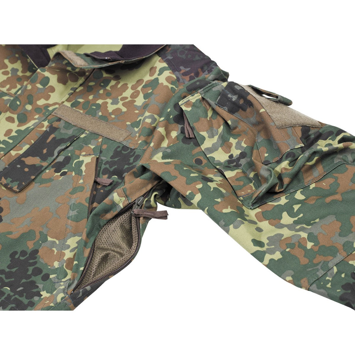BW Kampfjacke, Einsatz/Übung,lang, flecktarn