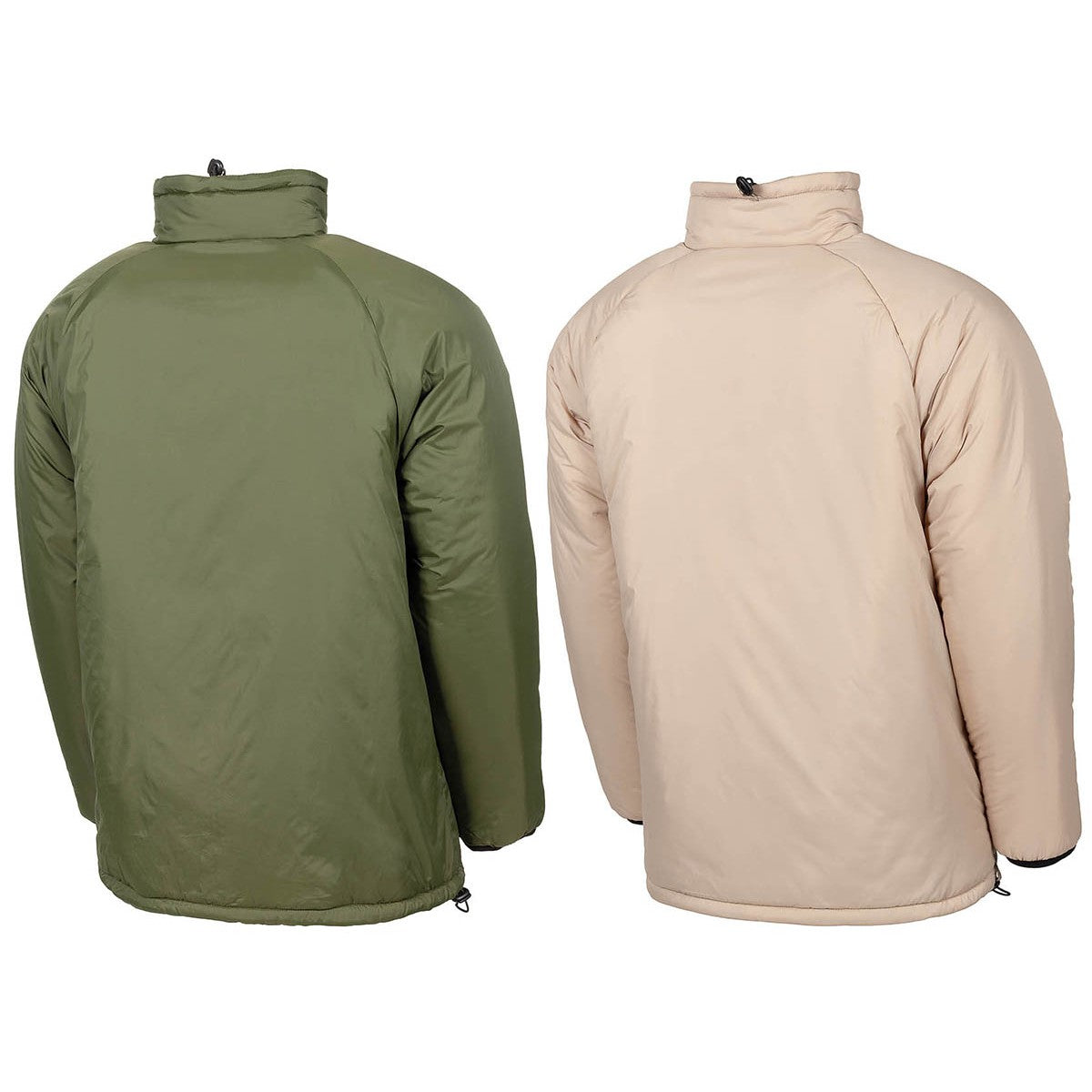 Brit. Thermojacke, wendbar,oliv/khaki, große Größen