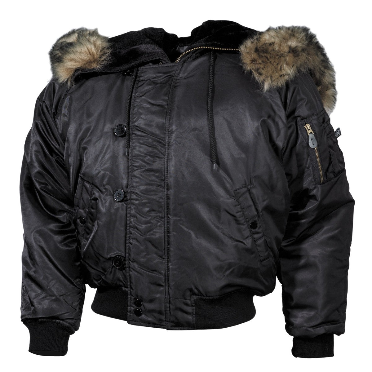 US Polarjacke N2B, schwarz,dick gefüttert