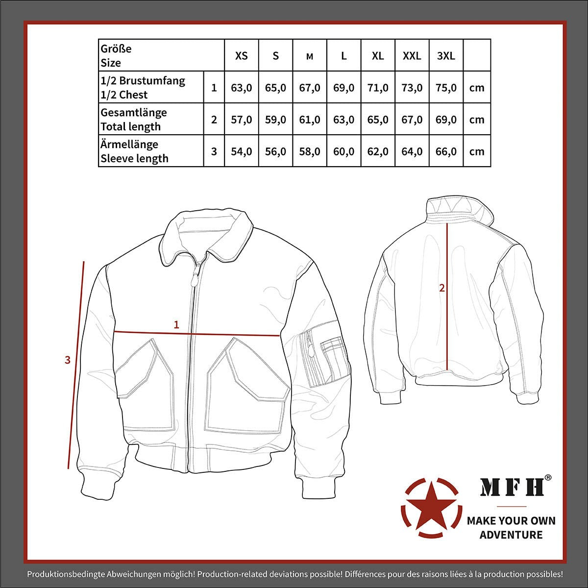 US CWU Pilotenjacke, schwarz