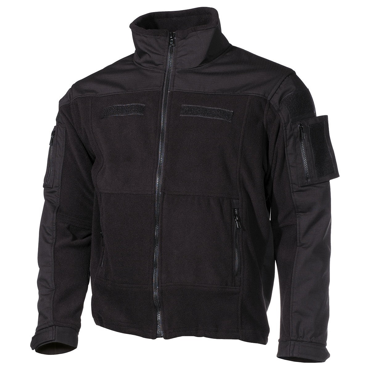 Fleece-Jacke, "Combat",schwarz