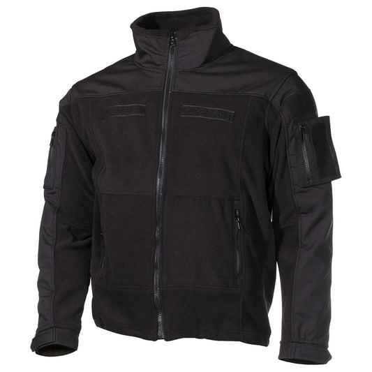 Fleece-Jacke, "Combat",schwarz