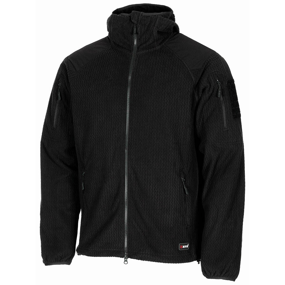 Fleece-Jacke, "ViperGrid",schwarz