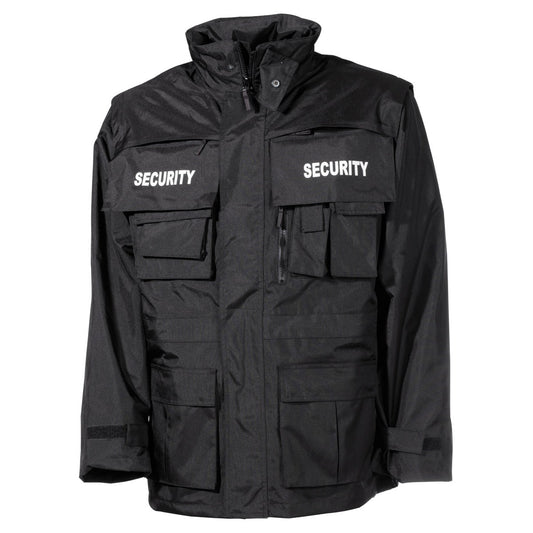 Jacke, "Security", schwarz,wasserdicht, antistatisch