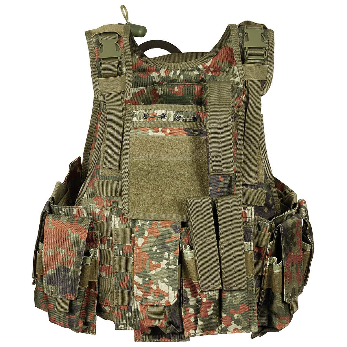 Weste, "Ranger", div. Taschen,flecktarn