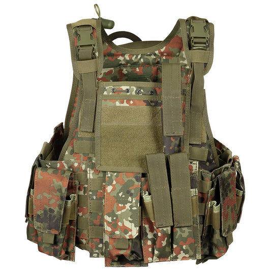 Weste, "Ranger", div. Taschen,flecktarn