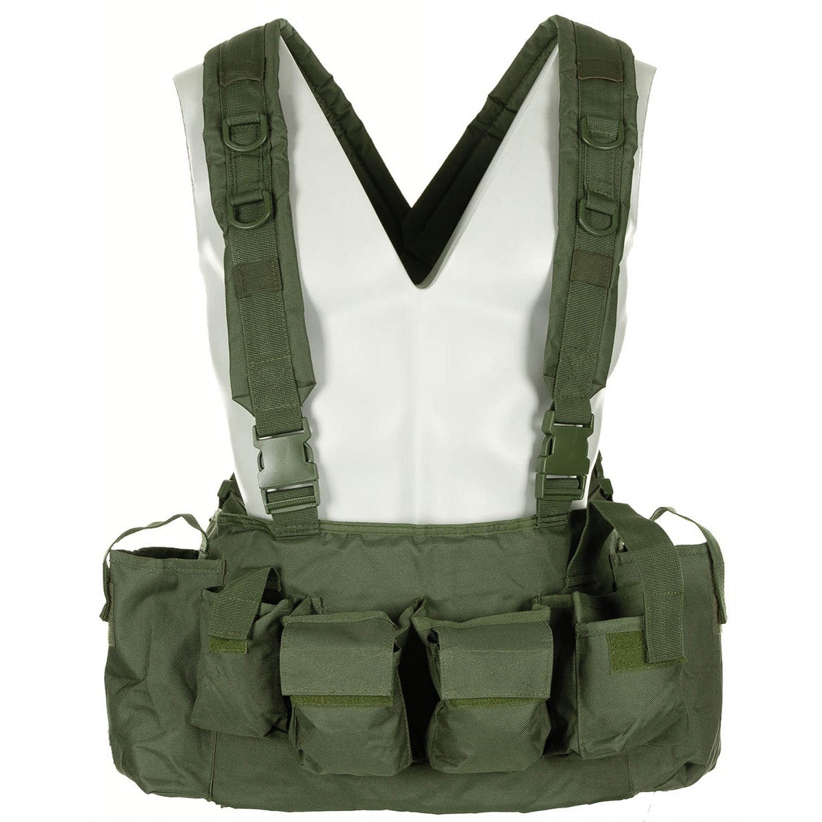 Chest Rig, 9 Taschen,oliv