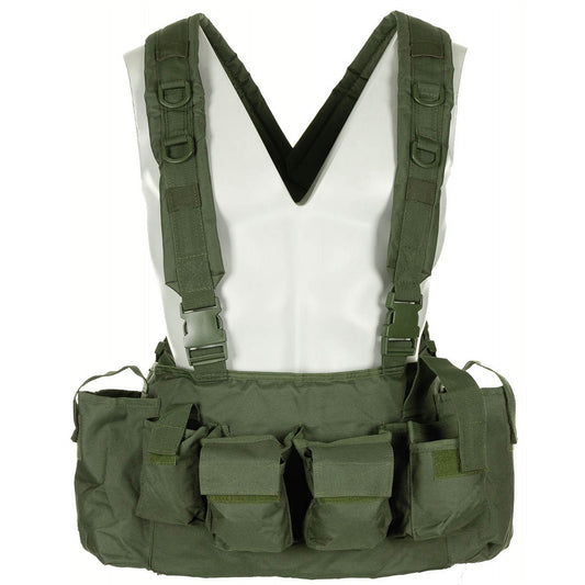 Chest Rig, 9 Taschen,oliv