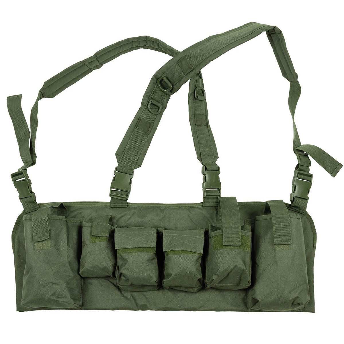 Chest Rig, 9 Taschen,oliv