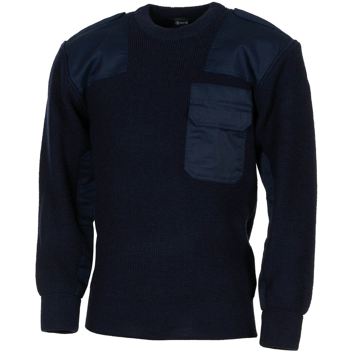 BW Pullover, mit Brusttasche,blau