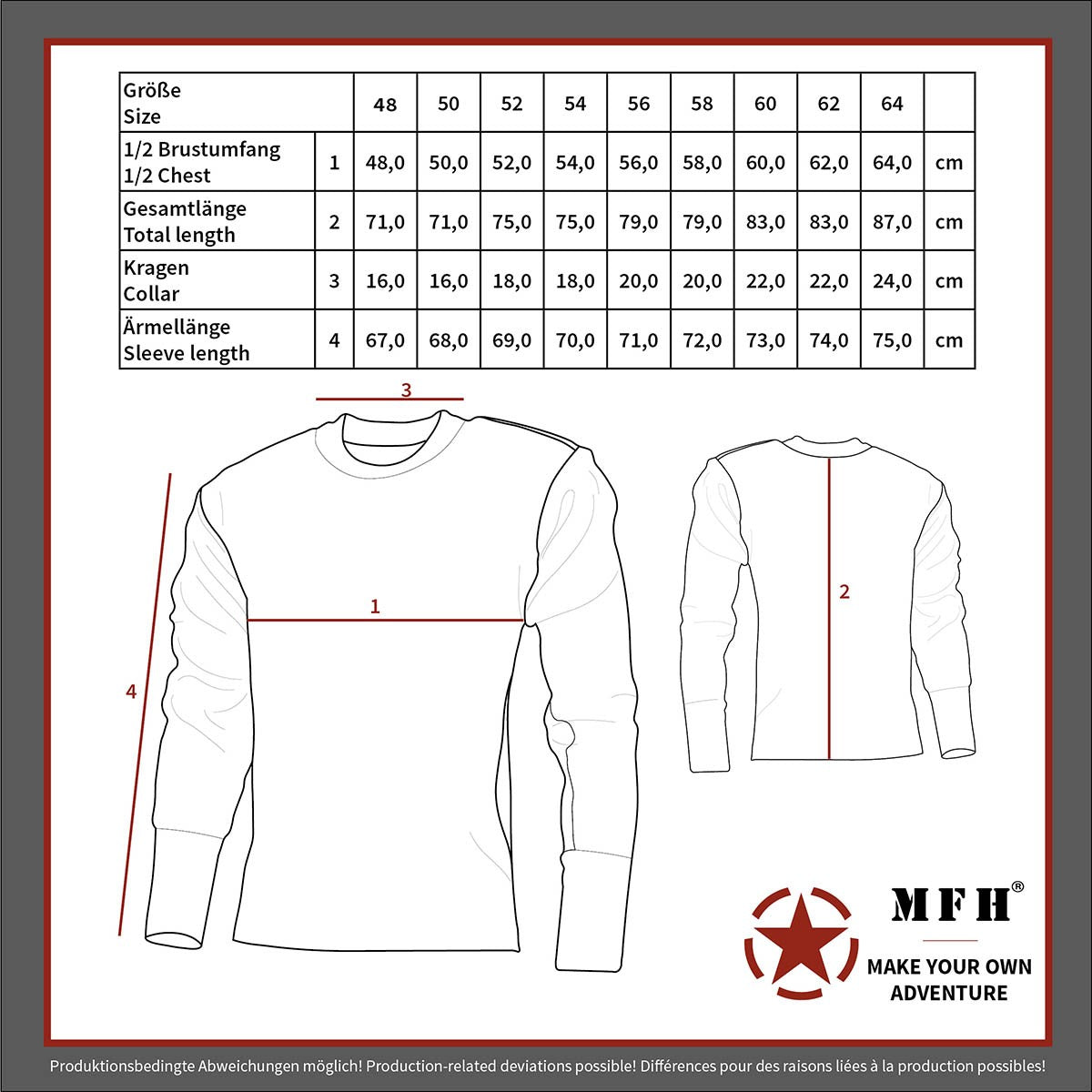 BW Pullover, mit Brusttasche,oliv