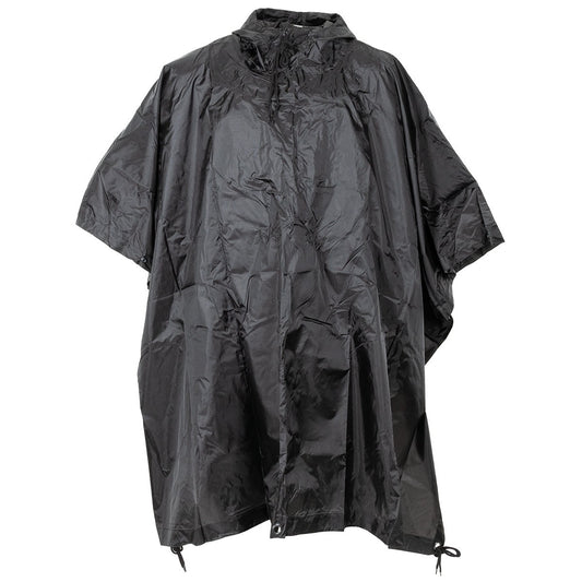 Poncho, Rip Stop,schwarz, ca. 144 x 223 cm