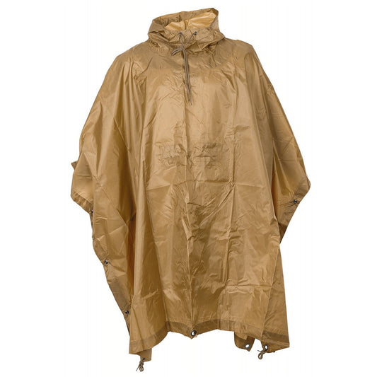 Poncho, Rip Stop,coyote tan, ca. 144 x 223 cm