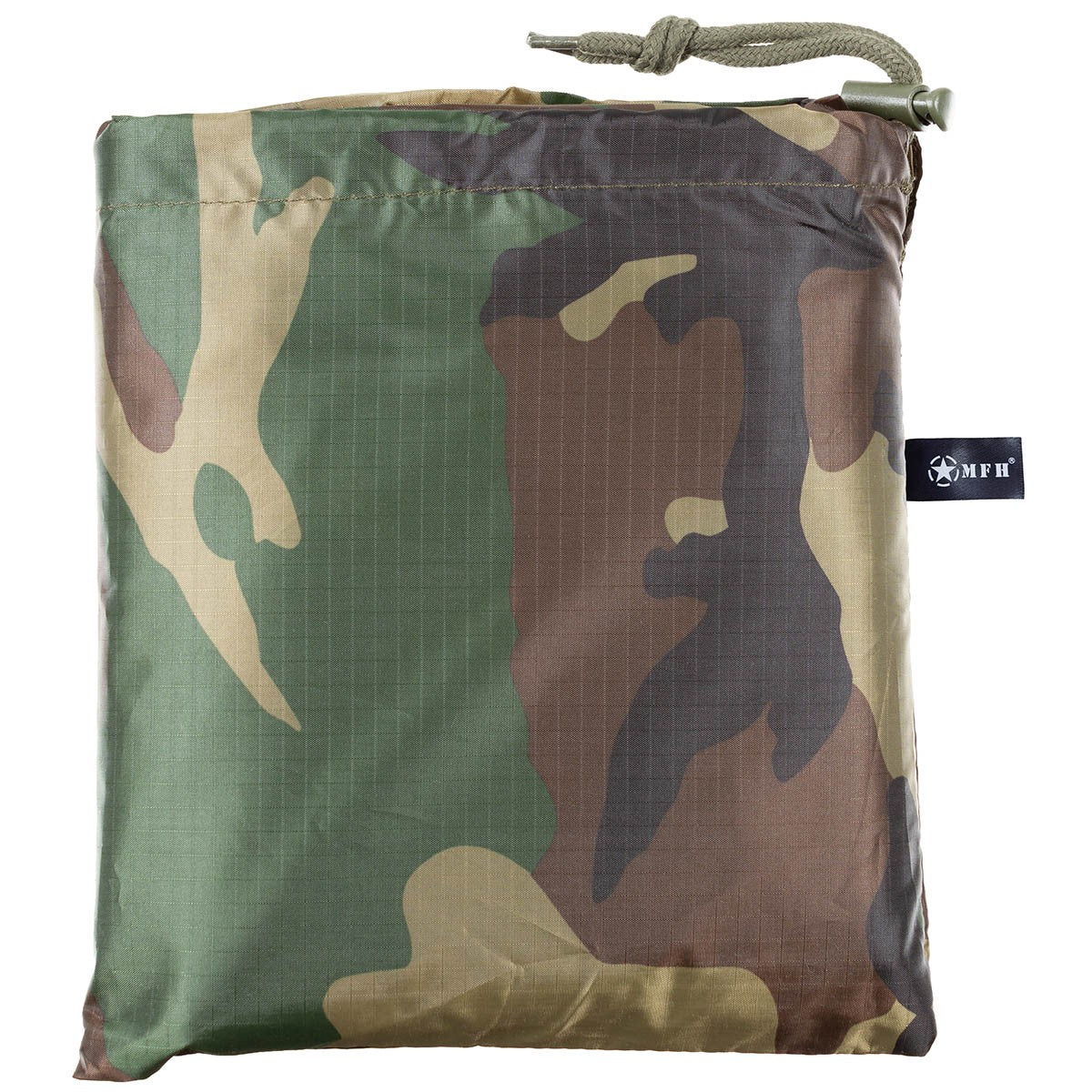 Poncho, Rip Stop,woodland, ca. 144 x 223 cm