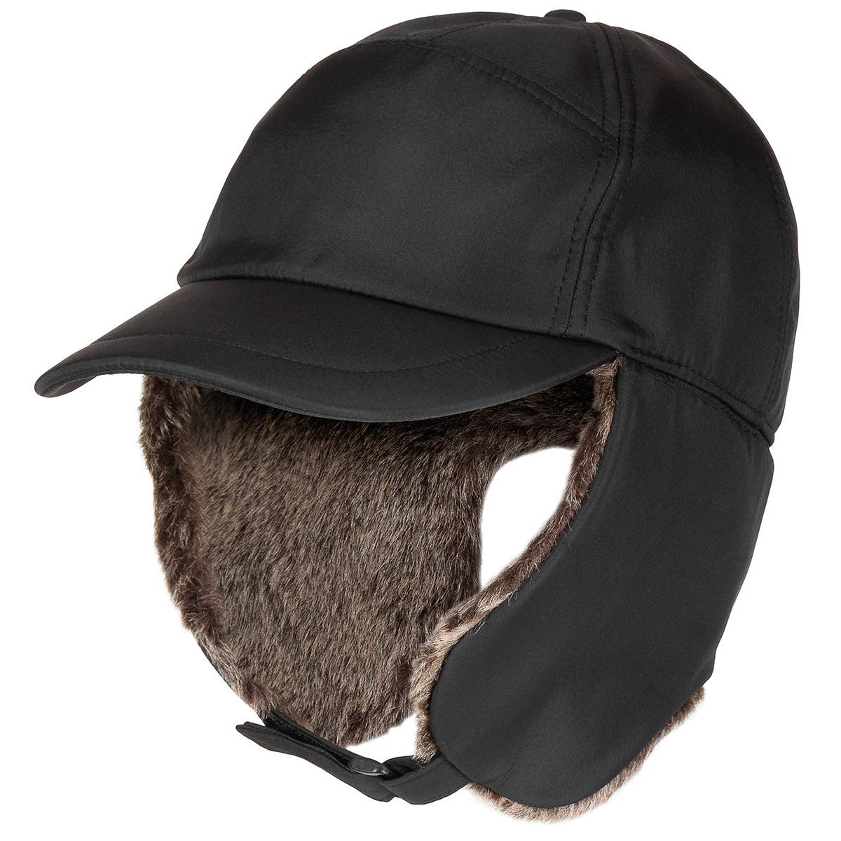 Winter Cap, "Trapper",schwarz