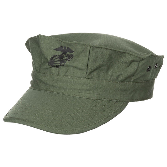 US Cap, "USMC", Rip Stop,oliv, Marine-Corps-Druck
