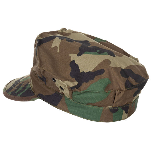 US Cap, "USMC", Rip Stop, woodland, Marine-Corps-Druck