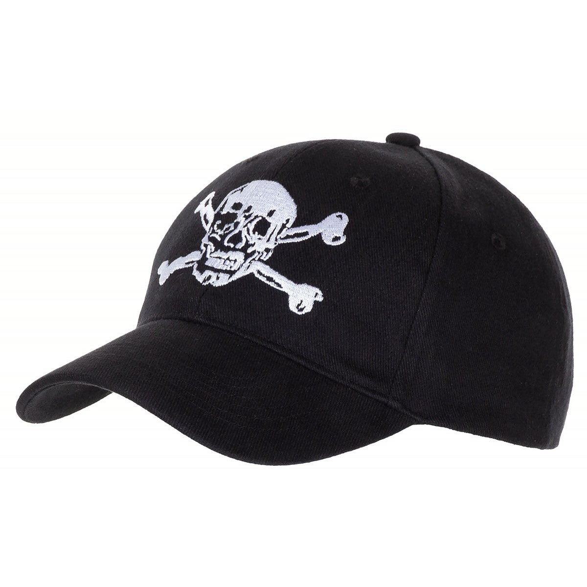 BB Cap, flach, "Totenkopf",schwarz