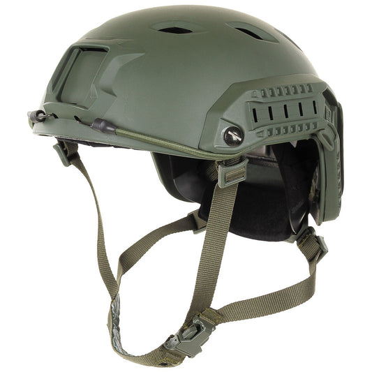 US Helm, FAST-Fallschirmjäger,oliv, Rails, ABS-Kunststoff