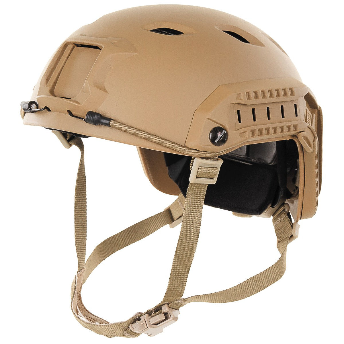 US Helm, FAST-Fallschirmjäger,coyote, Rails, ABS-Kunststoff